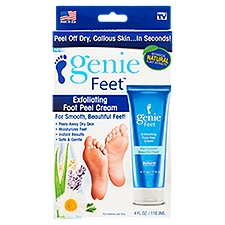 Genie Feet Exfoliating Foot Peel, Cream, 4 Fluid ounce