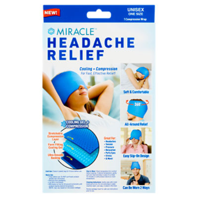 Miracle Headache Relief Unisex Compression Wrap, One Size - The