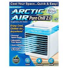 Arctic Air Pure Chill 2.0, Evaporative Air Cooler, 1 Each