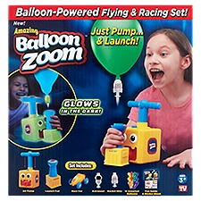 Balloon Zoom Balloon-Powered Flying & Racing Set!, Ages 3+, 1 Each