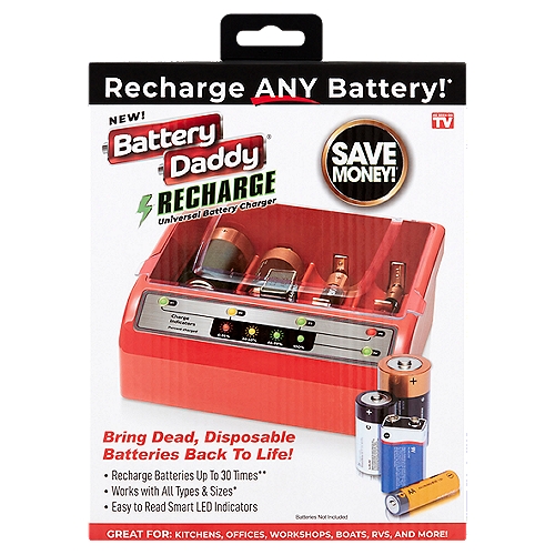 Battery Daddy Recharge Universal Battery Charger