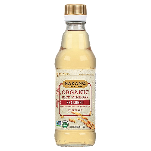 Mizkan Nakano Seasoned Sweetened Organic Rice Vinegar, 12 fl oz