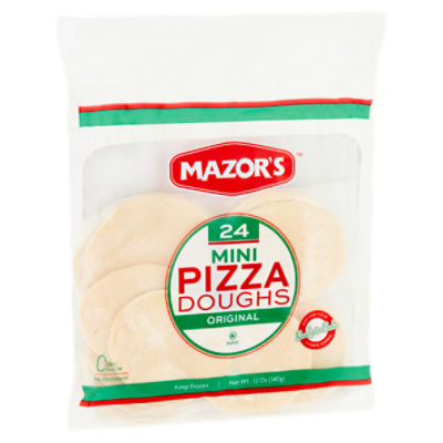 Mazor's Original Mini Pizza Doughs, 24 count, 12 oz