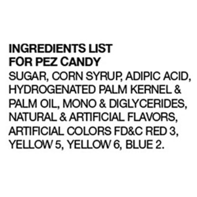 Pez Assorted Fruit Flavors Candy, 1.74 oz