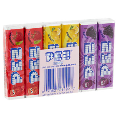 Pez Grape, Lemon, Strawberry Candy, 1.74 oz - The Fresh Grocer