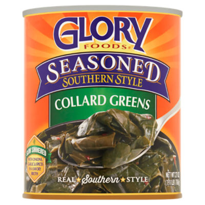 Glory Foods Seasoned Southern Style Collard Greens, 27 oz