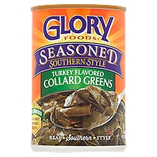 Glory Foods Seasoned Southern Style Turkey Flavored, Collard Greens, 14.5 Ounce