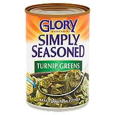 Glory Foods Turnip Greens, Simply Seasoned, 15 Ounce