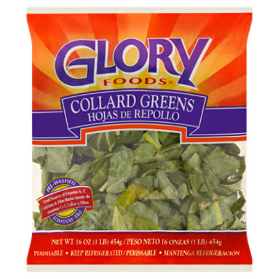 Glory Foods Collard Greens, 16 oz, 16 Ounce