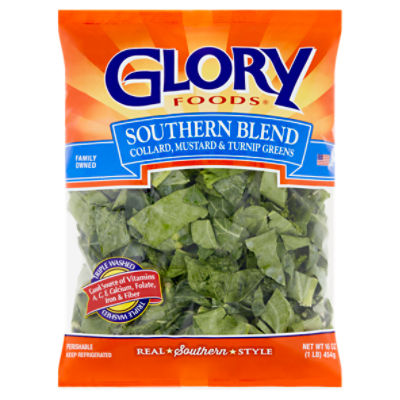 Glory Foods Southern Blend Greens, 16 oz, 16 Ounce