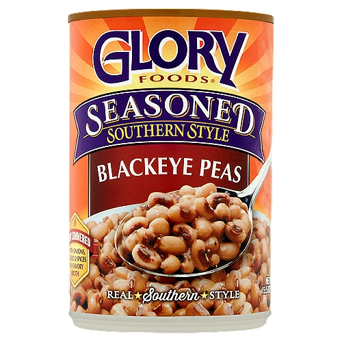 Glory Foods Seasoned Southern Style Blackeye Peas, 15.5 oz