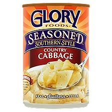 Glory Foods Country Cabbage, Seasoned Southern Style, 15 Ounce