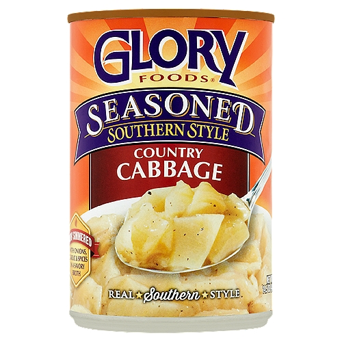 Glory Foods Seasoned Southern Style Country Cabbage, 14.5 oz