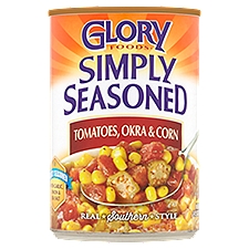 Glory Foods Simply Seasoned Tomatoes, Okra & Corn, 14.5 oz