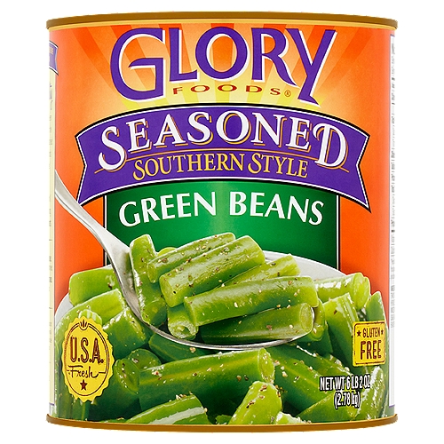 Glory Foods Seasoned Southern Style Green Beans, 6 lb 2 oz