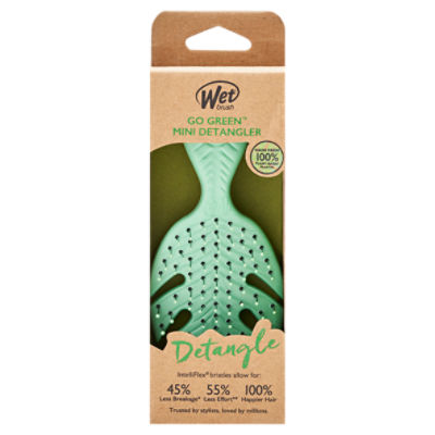 Wet Brush Go Green Mini Detangler - Green