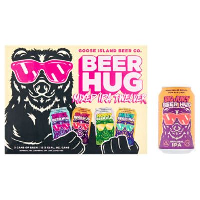 Goose Island Beer Co. Beer Hug Mixed IPA Twelver Beer, 12 count, 12 fl oz