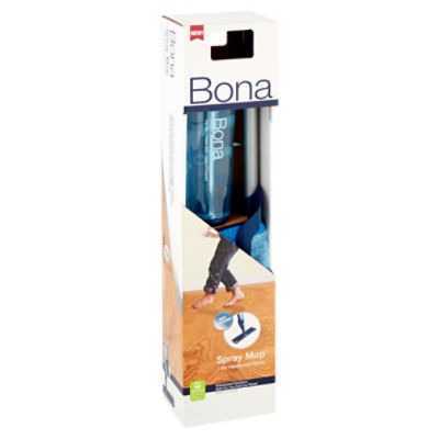 Bona Premium Microfiber Floor Mop for Dry and Wet Floor Cleaning - Includes  Microfiber Cleaning Pad and Microfiber Dusting Pad - Dual Zone Cleaning