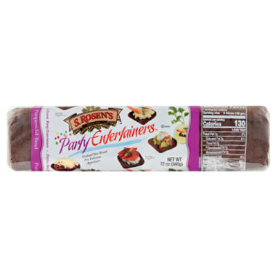 S. Rosen's Party Entertainers Pumpernickel Bread, 12 oz