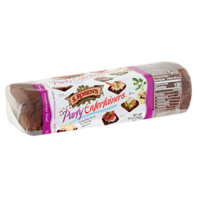 S. Rosen's Party Entertainers Pumpernickel Bread, 12 oz