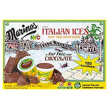 Marinos Chocolate Italian Ices, 6 fl oz, 6 count, 36 Fluid ounce