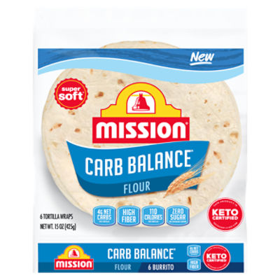 Mission Carb Balance Burrito Tortillas, 6 pack ShopRite