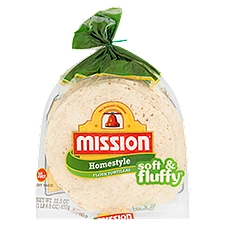 Mission Homestyle Flour Tortillas, 10 count, 22.5 oz
