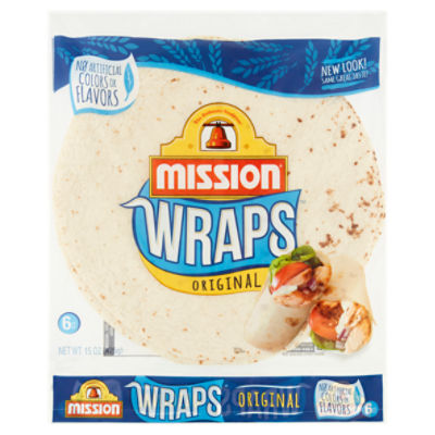 Mission Original Wraps, 6 count, 15 oz, 6 Each