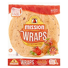 Mission Sun-Dried Tomato Basil Wraps, 6 count, 15 oz
