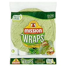 Mission Garden Spinach Herb Wraps, 6 count, 15 oz, 15 Ounce