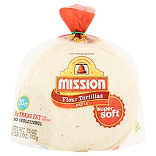 Mission Super Soft Fajita, Flour Tortillas, 20 Each