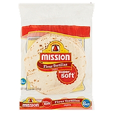 Mission Fajita Flour Tortillas, 8 count, 9.2 oz