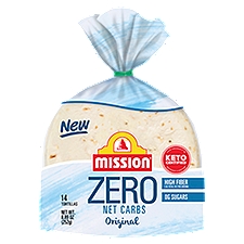 Mission Zero Net Carbs Original, Tortillas, 8.89 Ounce