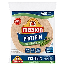 Mission Protein Plant Powered Tortilla Wraps, 6 count, 9 oz