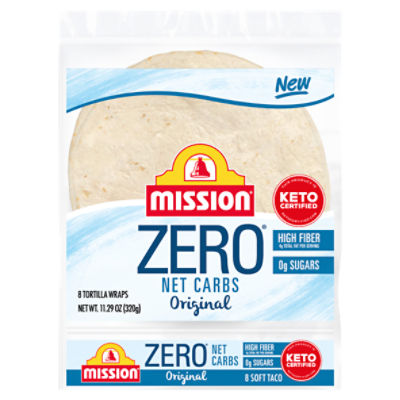 Mission - Zero Net Carbs - Soft Taco Tortillas - Original - 8ct - 11.29oz (73731071953)