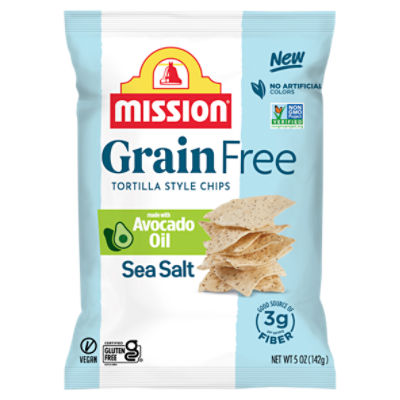 Mission Sea Salt Grain Free Tortilla Style Chips, 5 oz