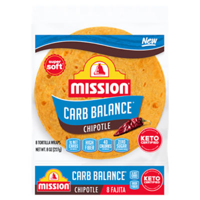 Mission Carb Balance Chipotle Tortillas, 8 pack