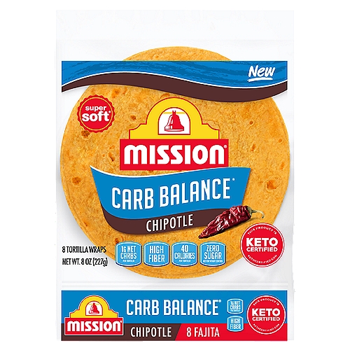 Mission Carb Balance Chipotle Tortillas, 8 pack