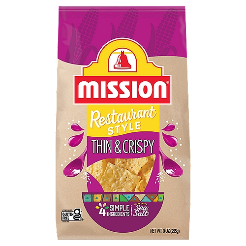 Mission Restaurant Style Thin & Crispy Tortilla Chips, 9 oz
