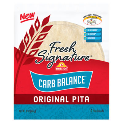 Mission Fresh Signature Original Pita Breads, 4 count, 8 oz