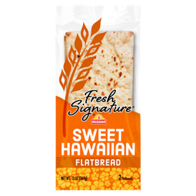 Mission Fresh Signature Sweet Hawaiian Flatbread, 2 pack