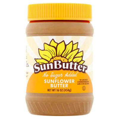 SunButter No Sugar Added Sunflower Butter, 16 oz