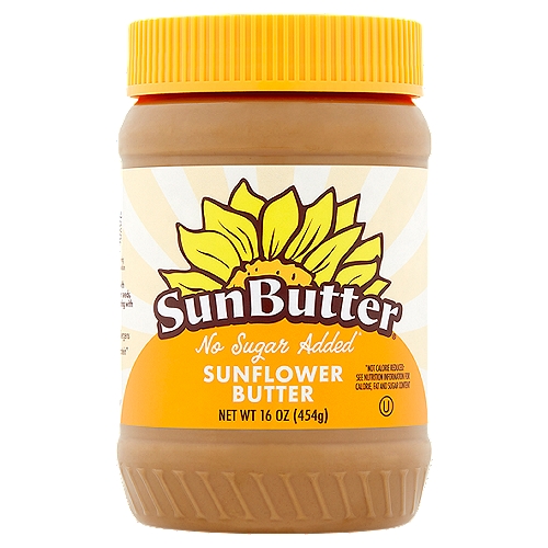 SunButter No Sugar Added Sunflower Butter, 16 oz