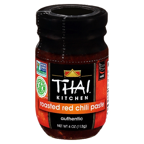 Thai Kitchen Gluten Free Roasted Red Chili Paste, 4 oz
Thai Kitchen Red Chili Paste is a versatile Thai flavoring paste. Use as a stir-fry seasoning or as a soup base. Thai Kitchen Gluten Free Red Chili Paste makes preparing Thai cuisine at home easy. Our selection of easy-to-prepare Thai dishes and spices are sure to satisfy even the most discerning palates.