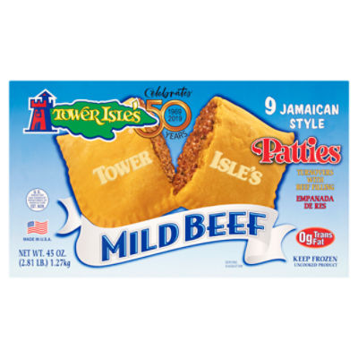 Tower Isle's Jamaican Style Mild Beef Patties, 9 count, 45 oz ShopRite