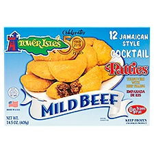 Tower Isle's Jamaican Style Mild Beef Cocktail, Patties, 14.4 Ounce