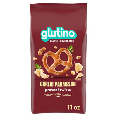 Glutino Garlic Parmesan Pretzel Twists, 11 oz