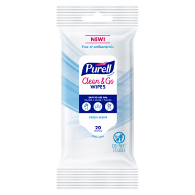 Purell Clean & Go Fresh Scent Wipes, 20 count