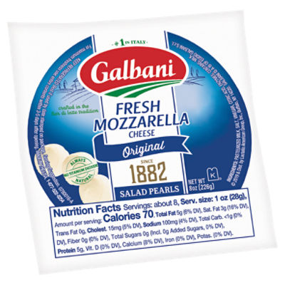 Galbani Galbani Original Salad Pearls Fresh Mozzarella Cheese, 8 oz, 8 Ounce 