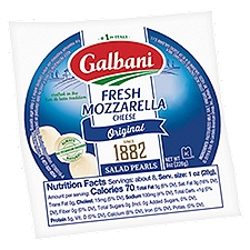 Galbani Cheese Original Salad Pearls Fresh Mozzarella, 8 Ounce